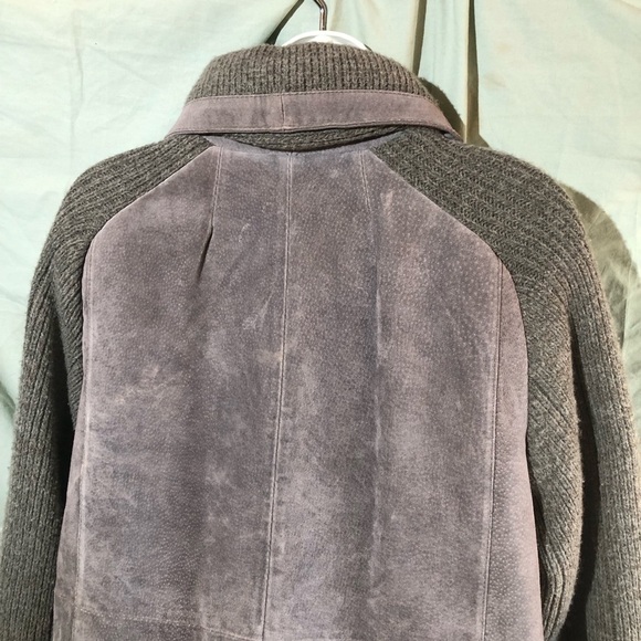 Vintage 90’s Suede and Knit Jacket with Scarf - Picture 6 of 16